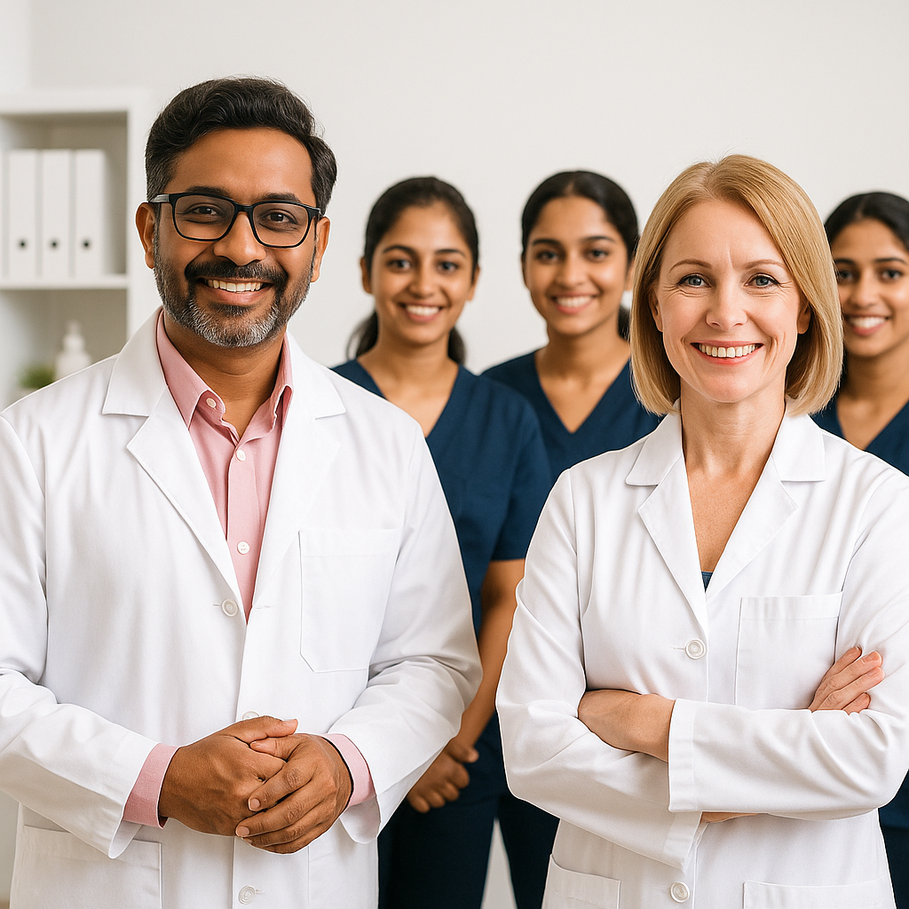 Faculty with students